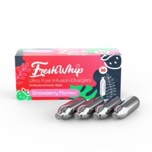 FreshWhip Cream Chargers 8.2g Strawberry 50Pks for Sale