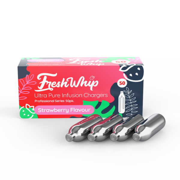 FreshWhip Cream Chargers 8.2g Strawberry 50Pks for Sale