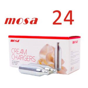 Mosa Cream Chargers 24 Pieces Pack Wholesale