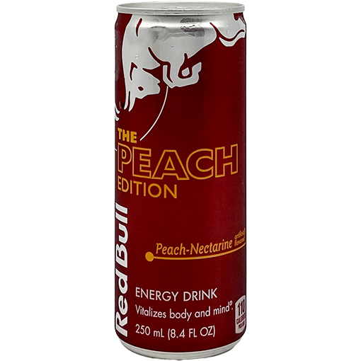 Red Bull Energy Drink Peach Nectarine 8.4 Fl Oz Wholesale