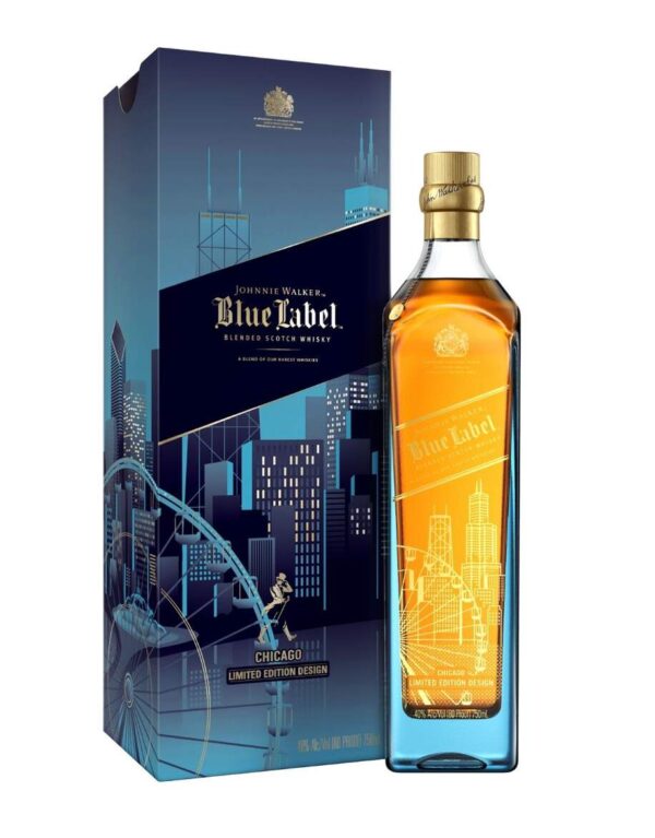 Johnnie Walker Blue Label Blended Scotch Whisky Chicago for Sale