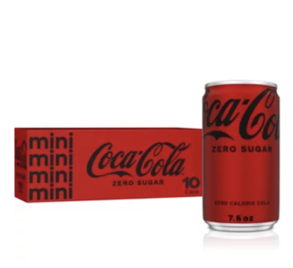 Coca-Cola Zero Sugar 10pk/7.5 fl Oz Mini-Cans for Sale