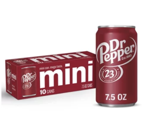 Dr Pepper Soda 10pk/7.5 fl Oz Mini Cans for Sale in Bulk